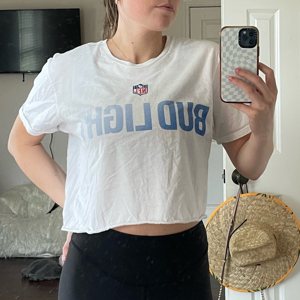 BUDLIGHT NFL Cropped T Shirt